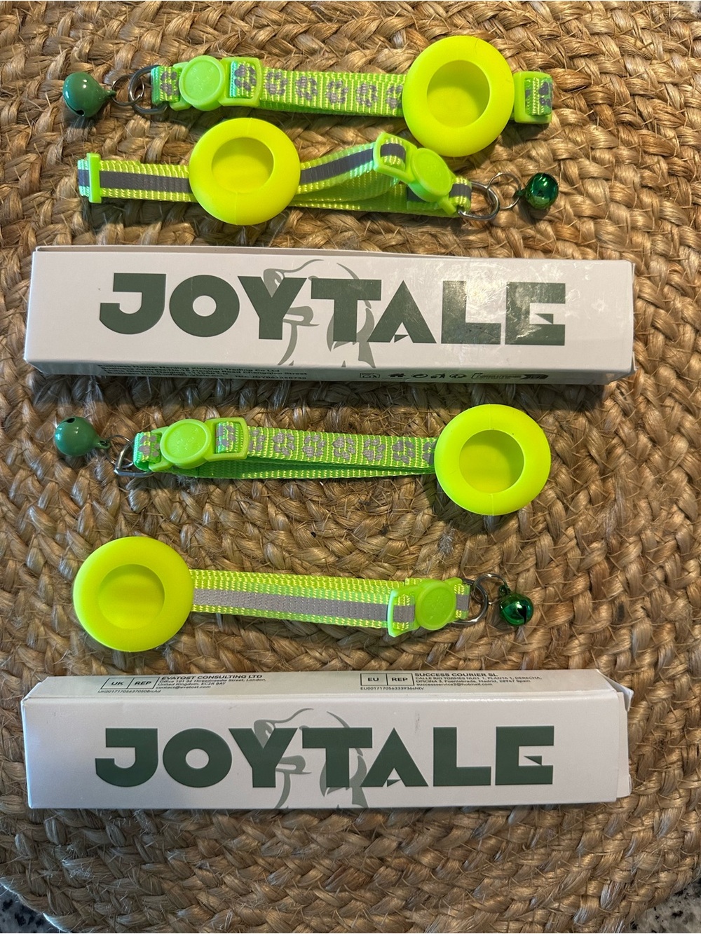 Joytale Reflective AirTag Cat/ Dog Collar (tracker not included) 2 sets